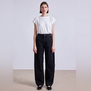 NEW Apiece Apart Women's Meridan 
Jeans Relaxed Ballon in Luna Black Sz 28 S